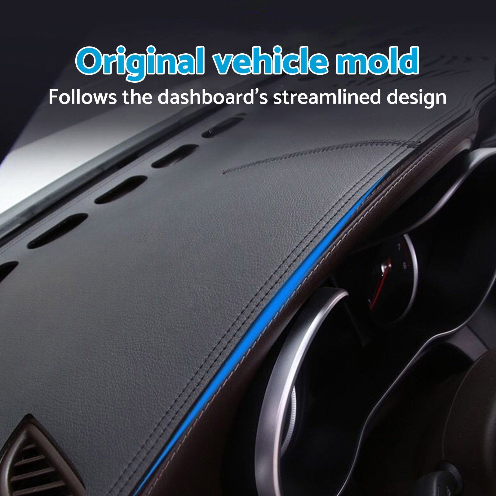 Dash Mat Anti-Slip Microfiber Leather Suitable For Mitsubishi Outlander 2021-2025