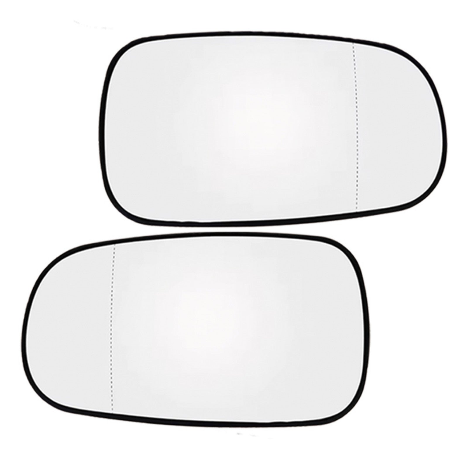 1 Pair Mirror Glass with Heated Left + Right Suitable for Saab 9-5 9-3 93 03-On